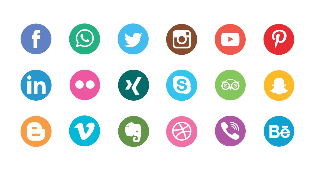 PowerPoint Social Media Icons