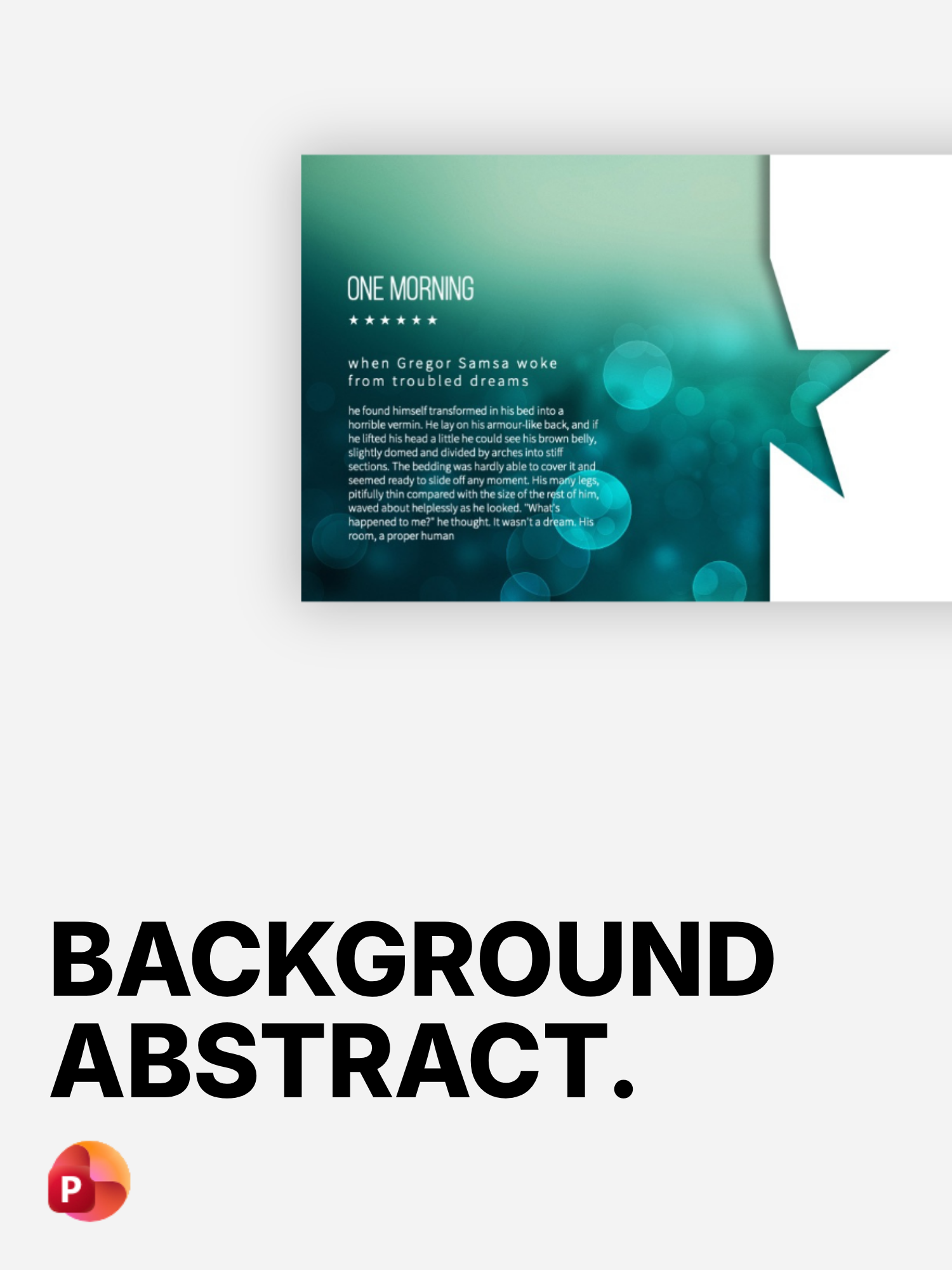 Abstract Background Presentation Template (PowerPoint)
