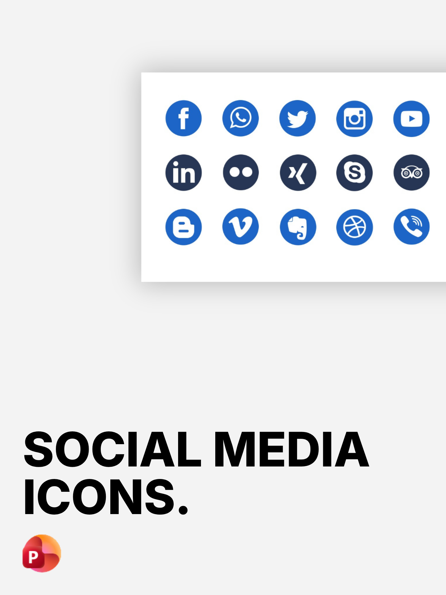Social Media Icons Template