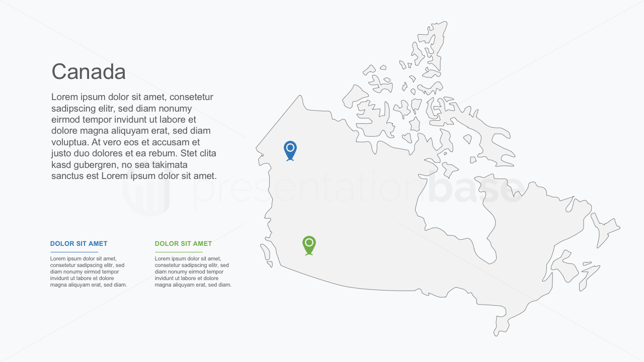 PowerPoint Landkarte - Kanada