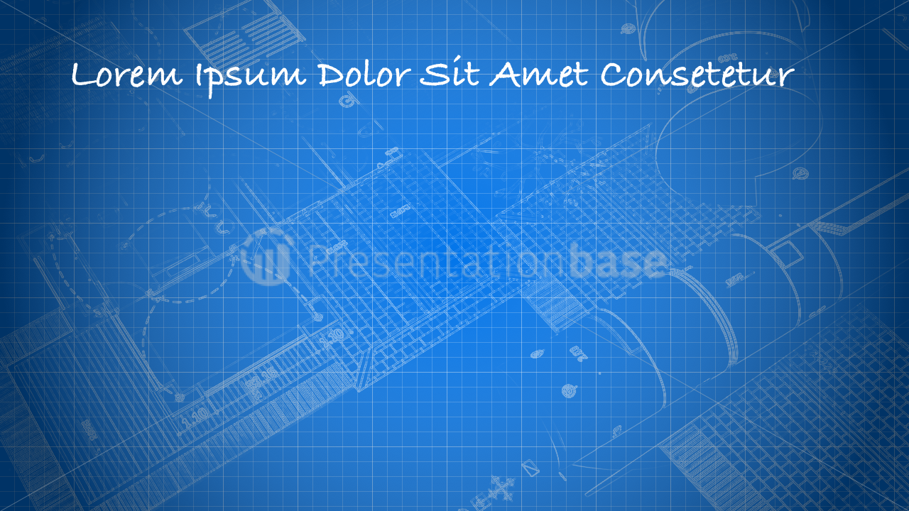 Presentation Base Powerpoint Background Blueprint