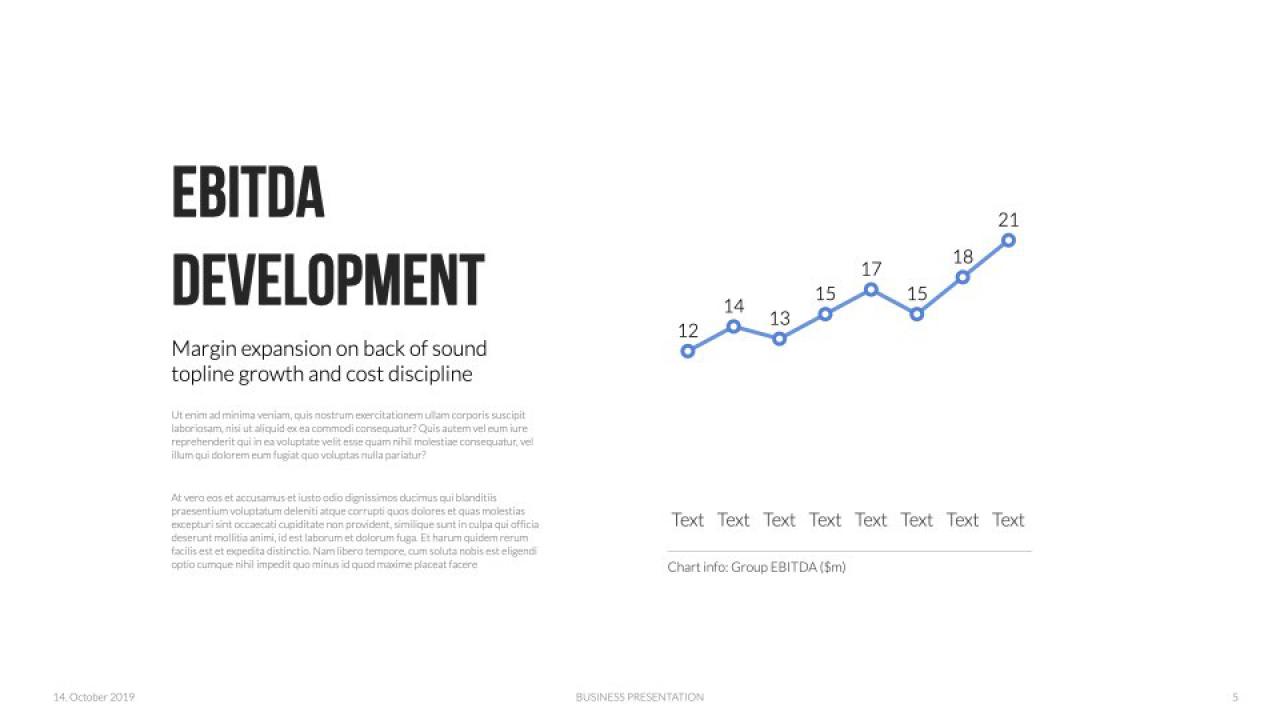 Keynote Presentation Data Charts