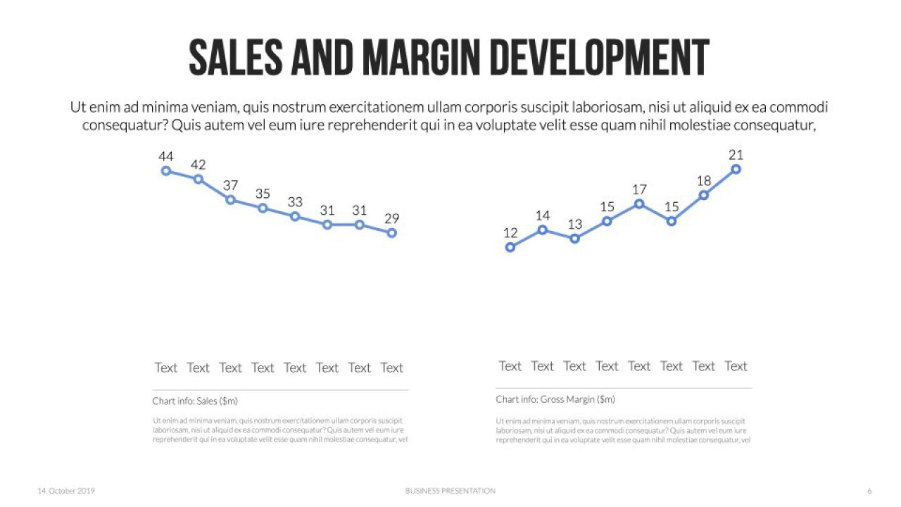 Keynote Presentation Data Charts