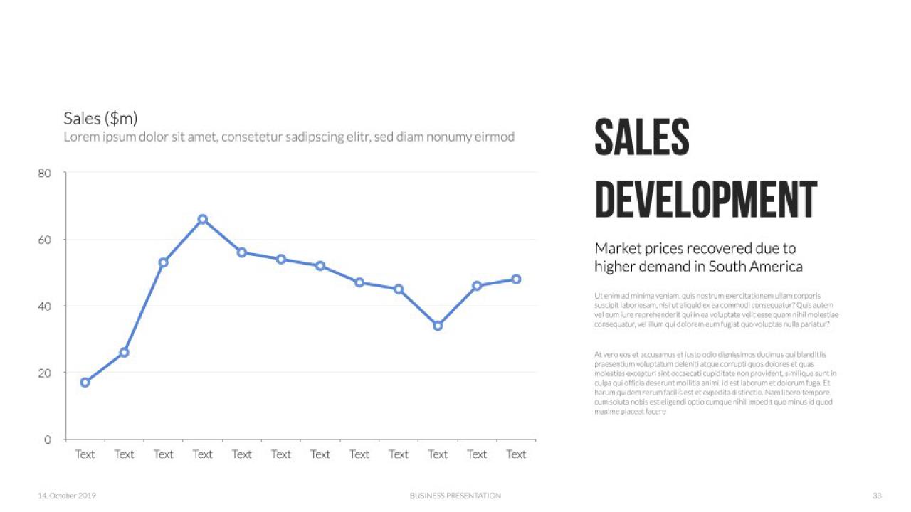 Keynote Presentation Data Charts