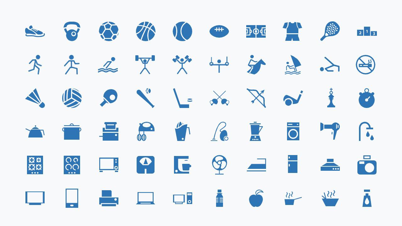 PowerPoint template icons