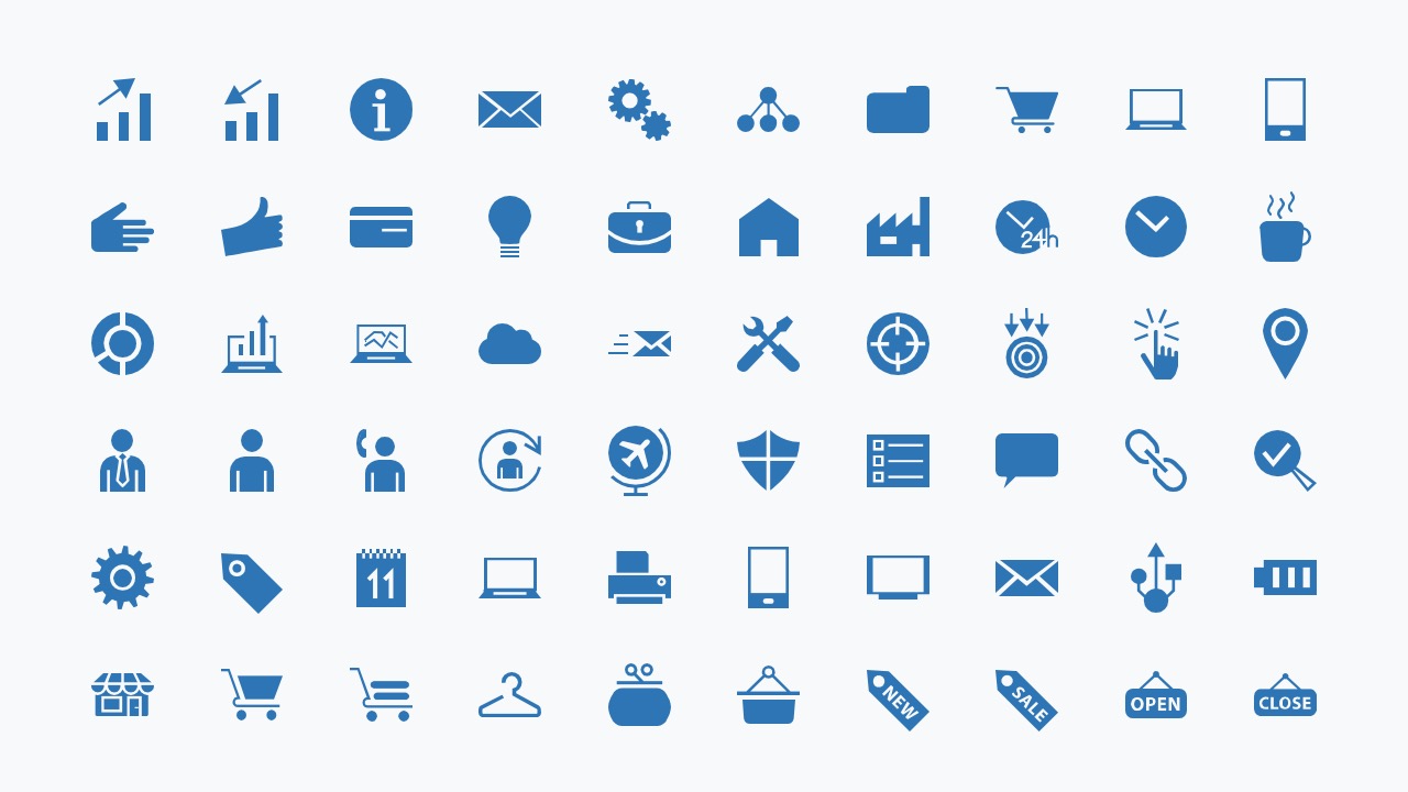 Иконки для powerpoint. Значки для презентации. Пиктограммы синие. Набор иконок для презентаций. Значки для слайдов.