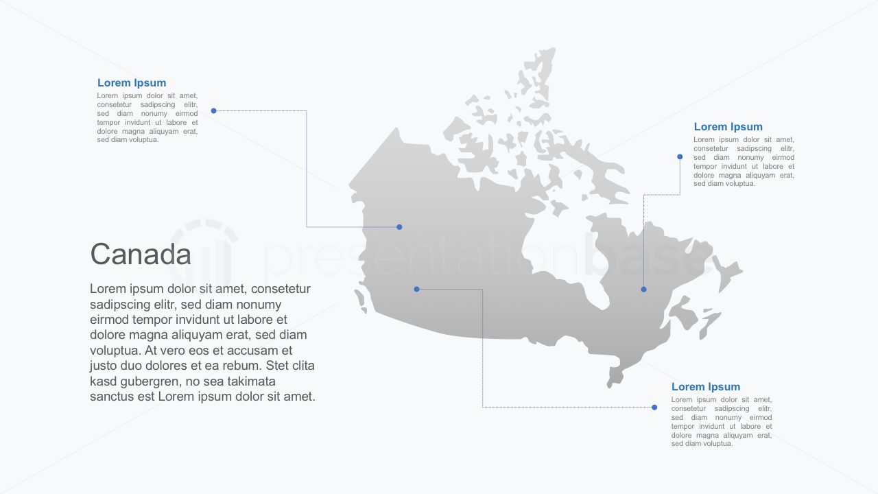 PowerPoint Landkarte - Kanada