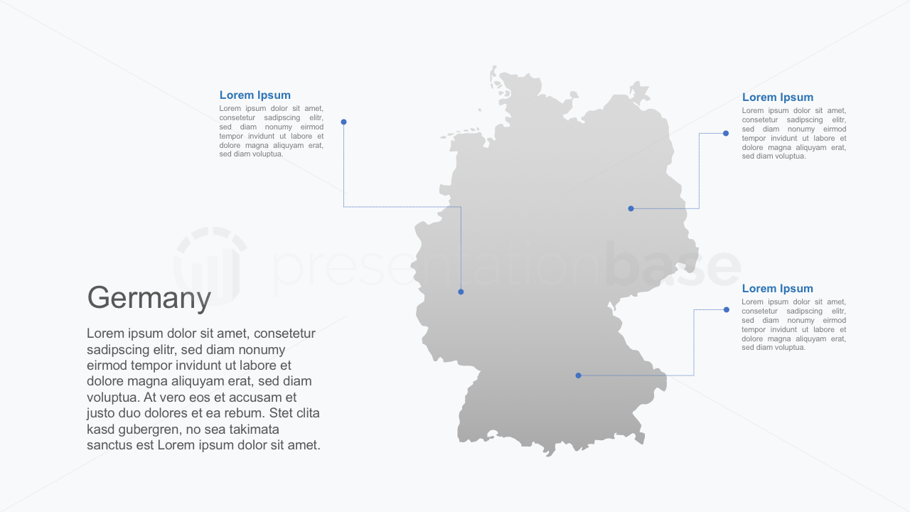 PowerPoint Landkarte - Deutschland