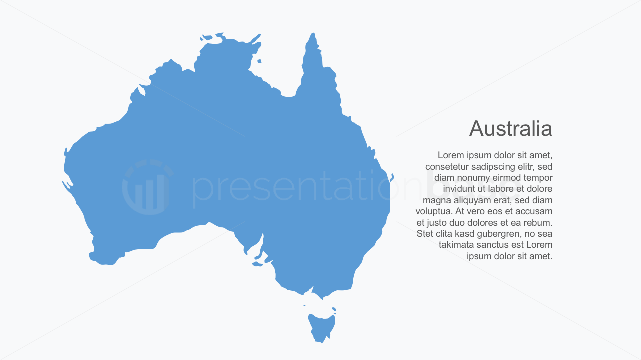 PowerPoint Landkarte - Australien