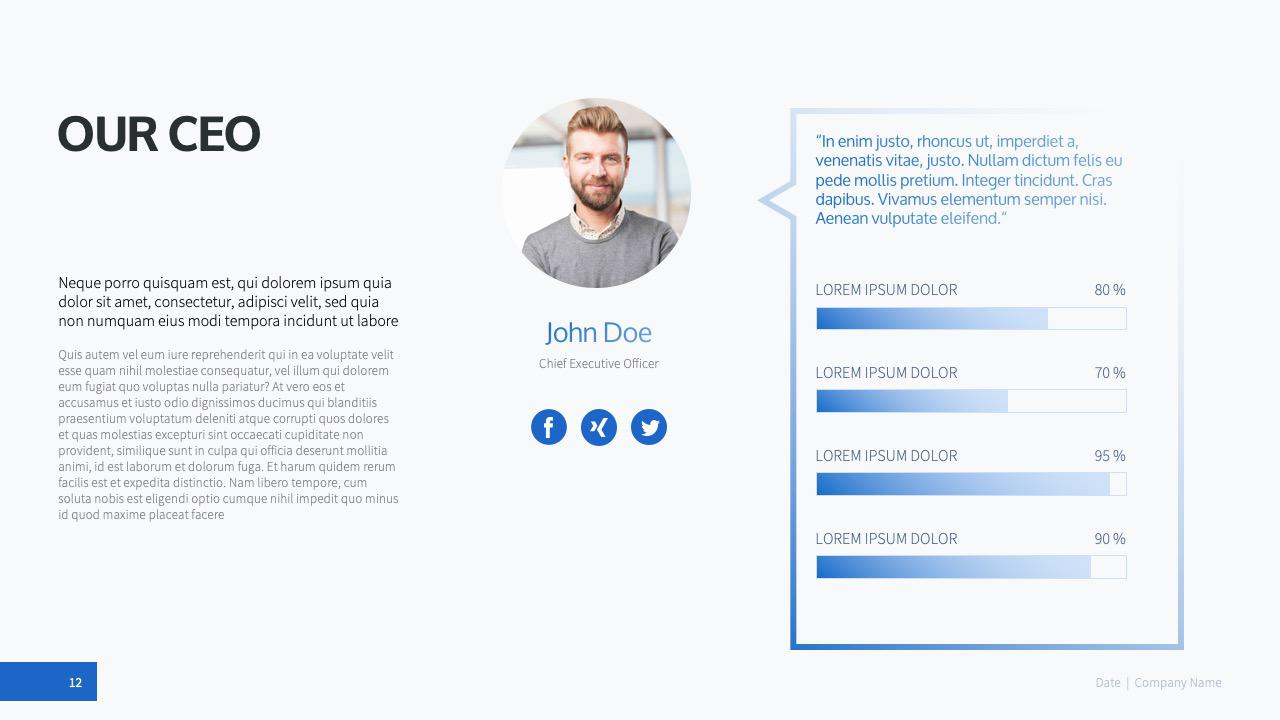 Presentation Base - PowerPoint business template company
