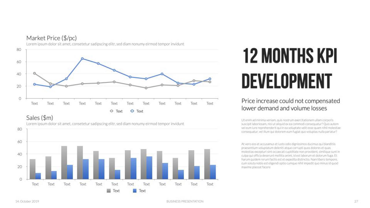 Keynote Presentation Data Charts