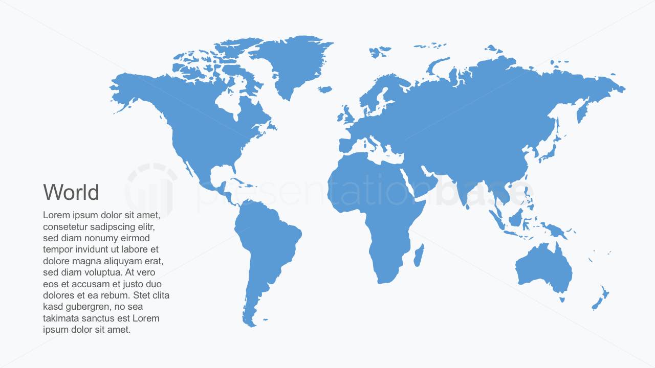 PowerPoint Landkarte - Welt